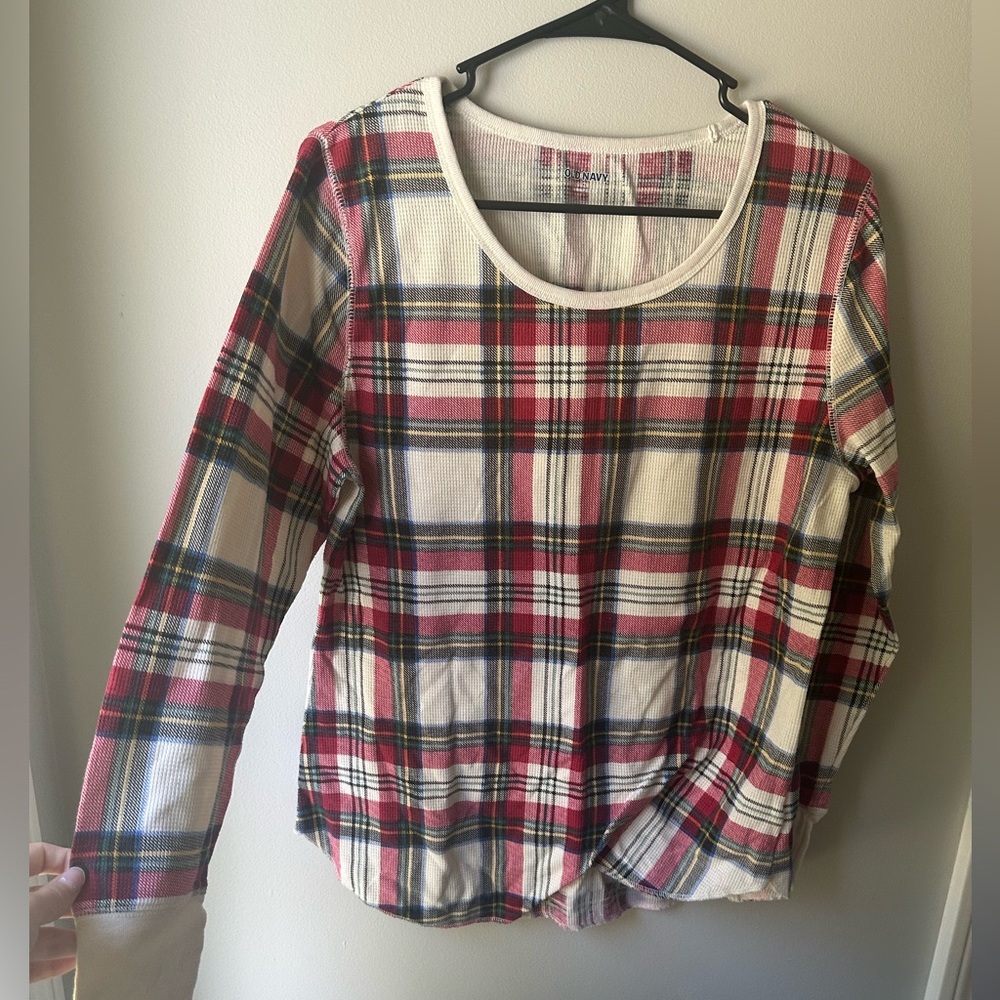 Old Navy XL plaid pajama set